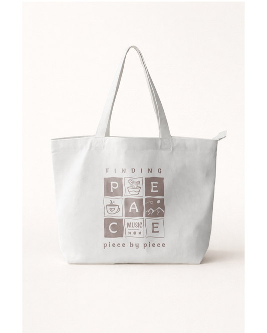 Finding peace Tote Bag